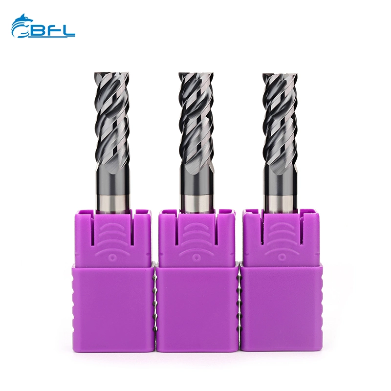 Bfl D14*45*D14*100-4f 4flutes Solid Carbide Milling Cutter Fresa for Metal/Steel/Iron in Stock HRC45/55/65