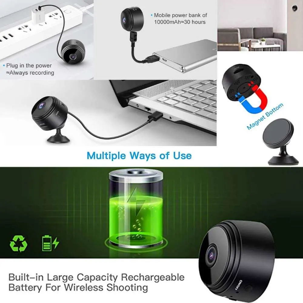 2023 Hot Sell A9 Network HD 1080P Infrared Night Vision Mini Camera