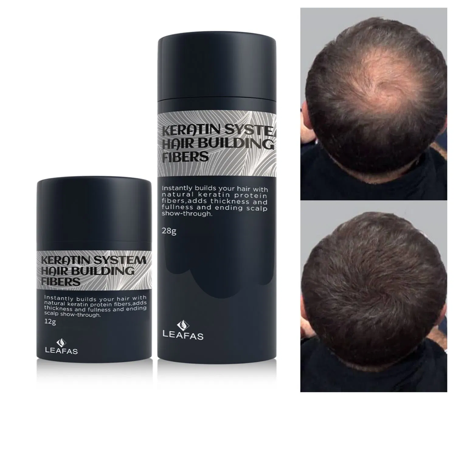 Haarausfall Behandlung Organisch Natürliche Haarverdickung Faser Keratin Haar Gebäudefaser