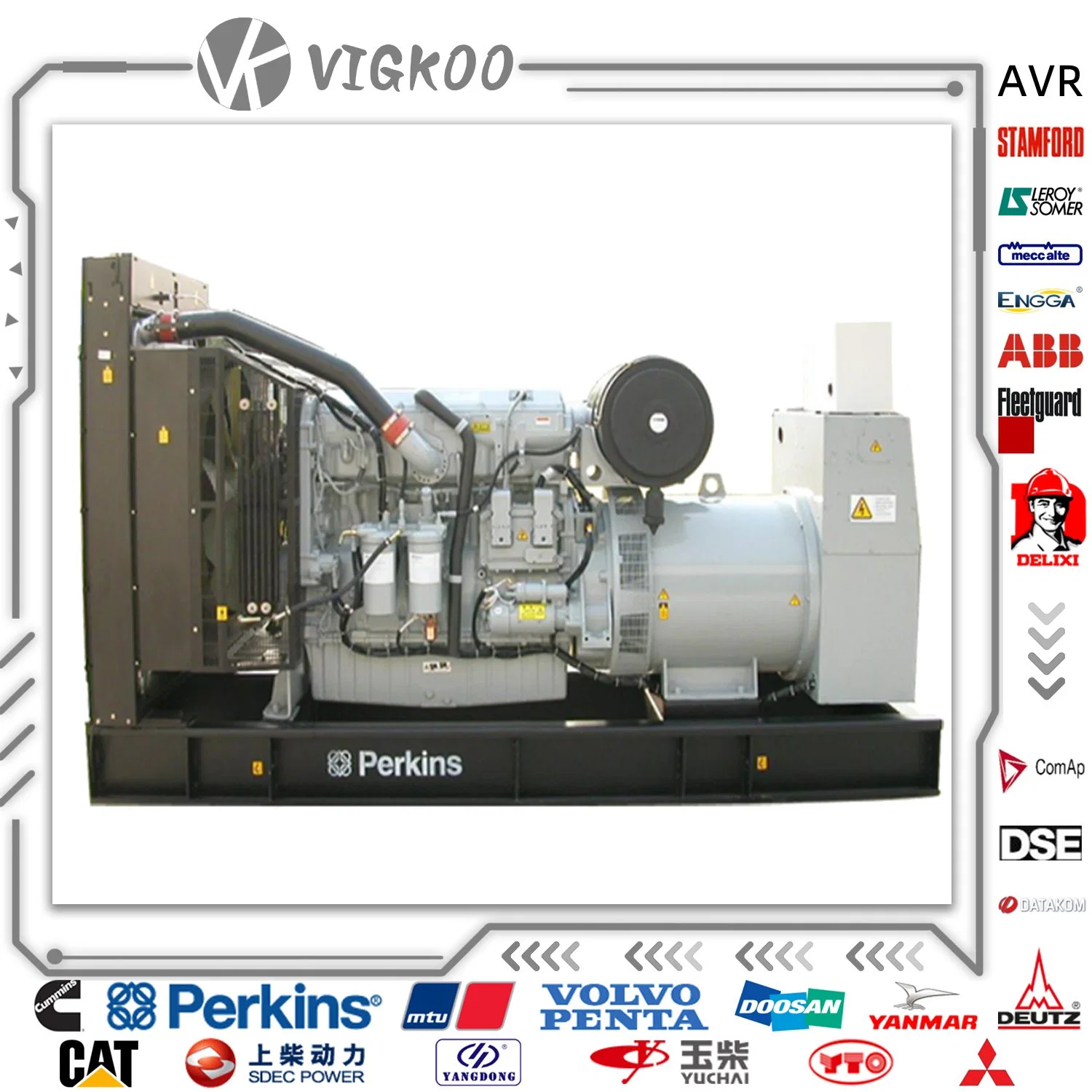 Electric Power Perkins Diesel Industry Generating Set