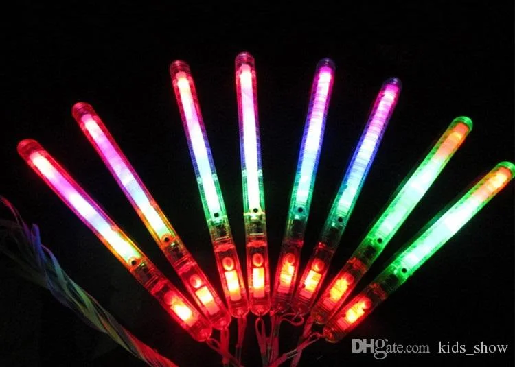 يضيء مصباح LED الخاص بعصا مصباح هام LED الخاص بذراع مصباح مؤشر LED مع ذراع منخفضة 7 أوضاع حفل الرقص الموسيقي الملون
