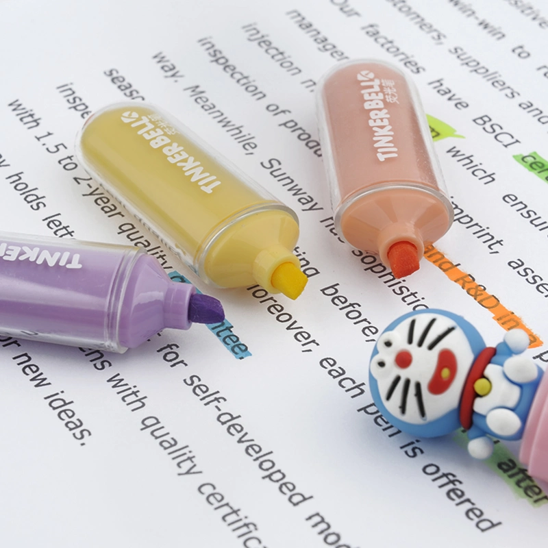 School Stationery Office Supply OEM Custom Mini Multicolor Highlighter Pen