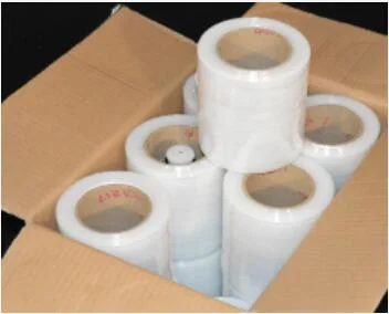 Plastic Wrap Transpranet LLDPE Stretch Film Jumbo Roll Packaging 500mm*80gauge*5kg