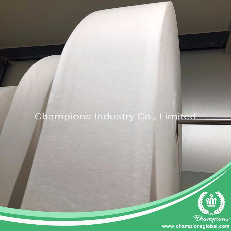 Sanitary Napkins Raw Materials Jumbo Roll Non-Dust Airlaid Paper Airlaid Nonwoven