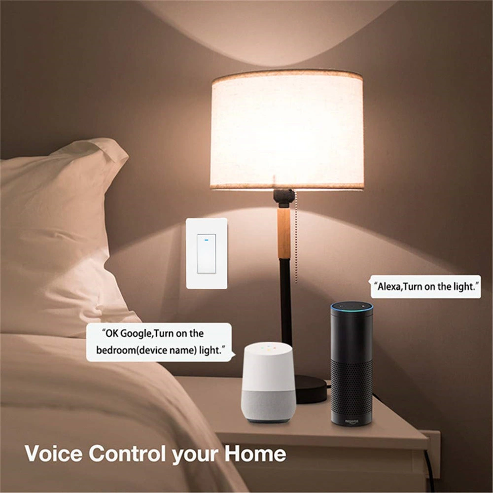 Us Voice Control 1 Gang Smart WiFi Puch Button Switch