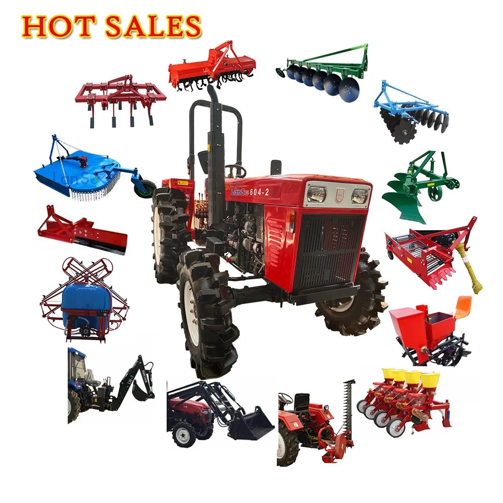 Multi-Purpose Farm Machinery Equipment 4 Cylinder 60HP 4WD Agricultural Tractor for Sale