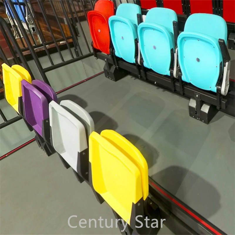 UV Stable Baseball Plastic Tip up Folding Chair Seat for Soccer, Basketball Stadium