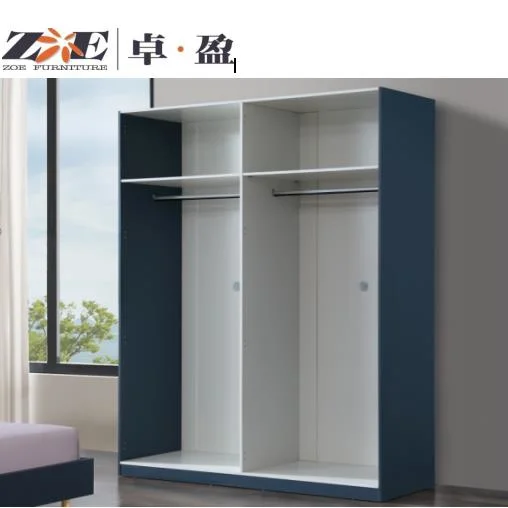 Foshan Factory Wholesale/Supplier Modern Fashion Home Furniture Lacquered Painting Wooden Bedroom Furniture Closet Wardrobe with 6 Doors and Mirror