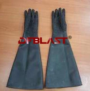 Guantes de Sandblast para Arenado Gabinete guantes de goma con superficie lisa