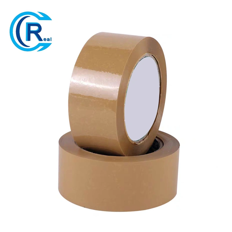 Brown Coffee Tan Packing Tape Refills, Heavy Duty for Packaging, Shipping and Moving, 2.4mil 1.88 Inch X 60 Yard