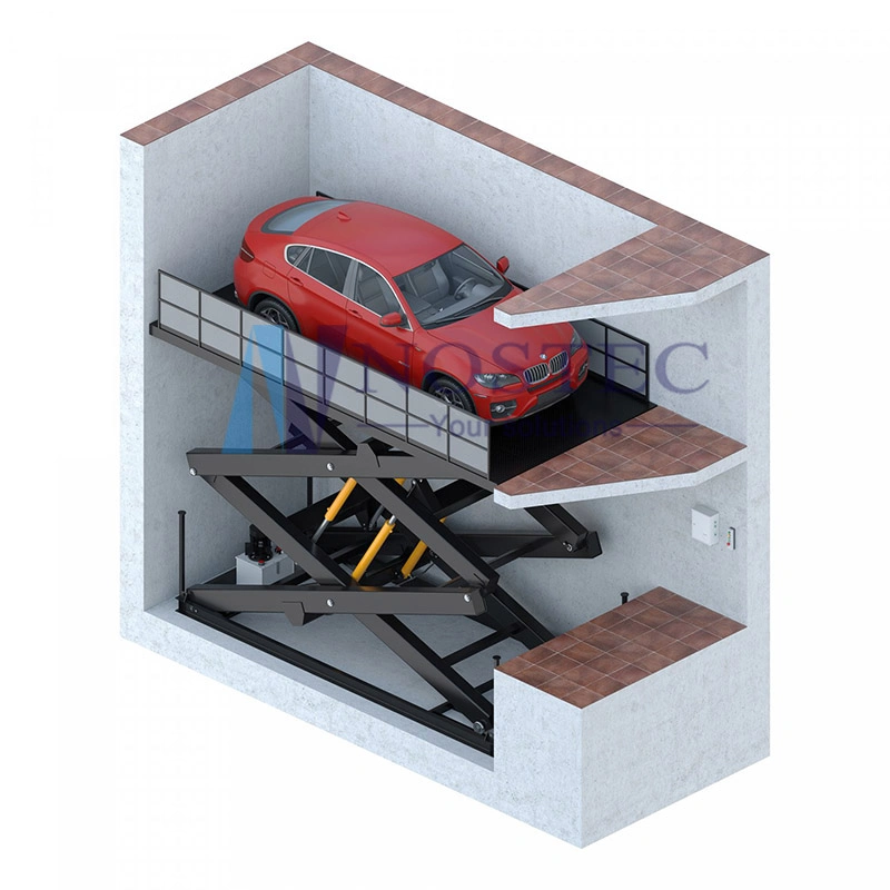 Garage Underground Car Parking Equipment Scissor Car Lift Equipment