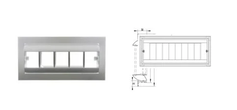 El tambor de aluminio ventilación HVAC Difusores Jet