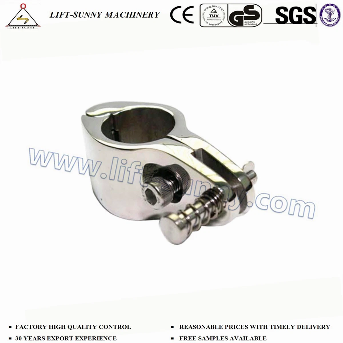 304/316 Stainless Steel Top Cap Slides, Pipe Clip for Deck