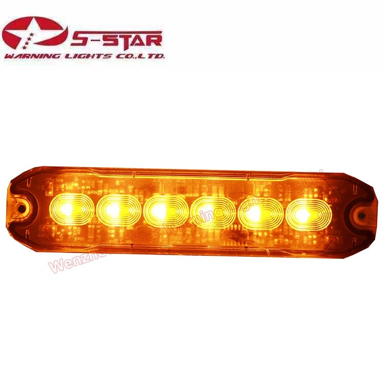 Low Profile LED Grille Strobe Flashing Surface Mounting Emergency Warning Light