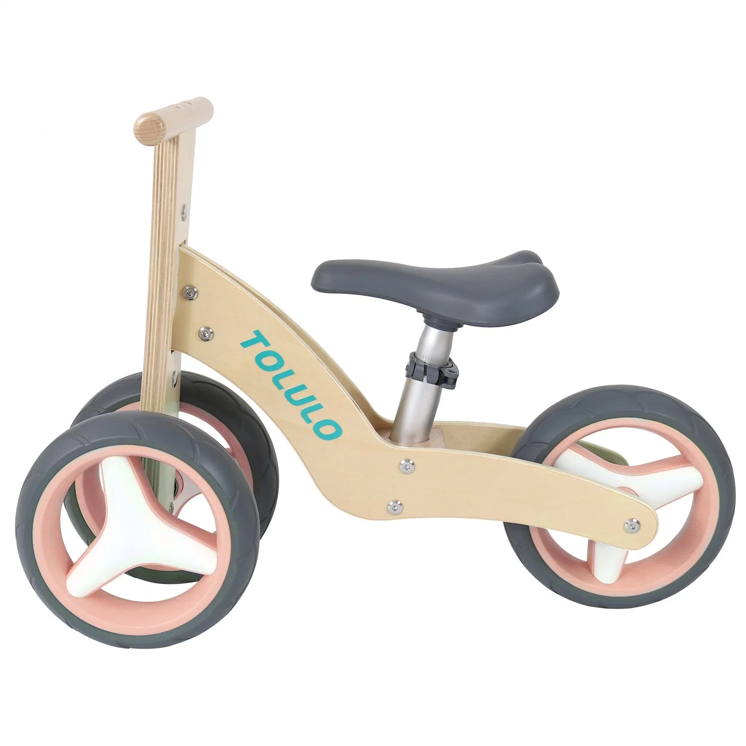 Children Kids Riding Bicycle Step Cycle Bike Wood Mini Three Wheel Sport Balance Bike Toddler Push Walking Bike Tricycle for Kid