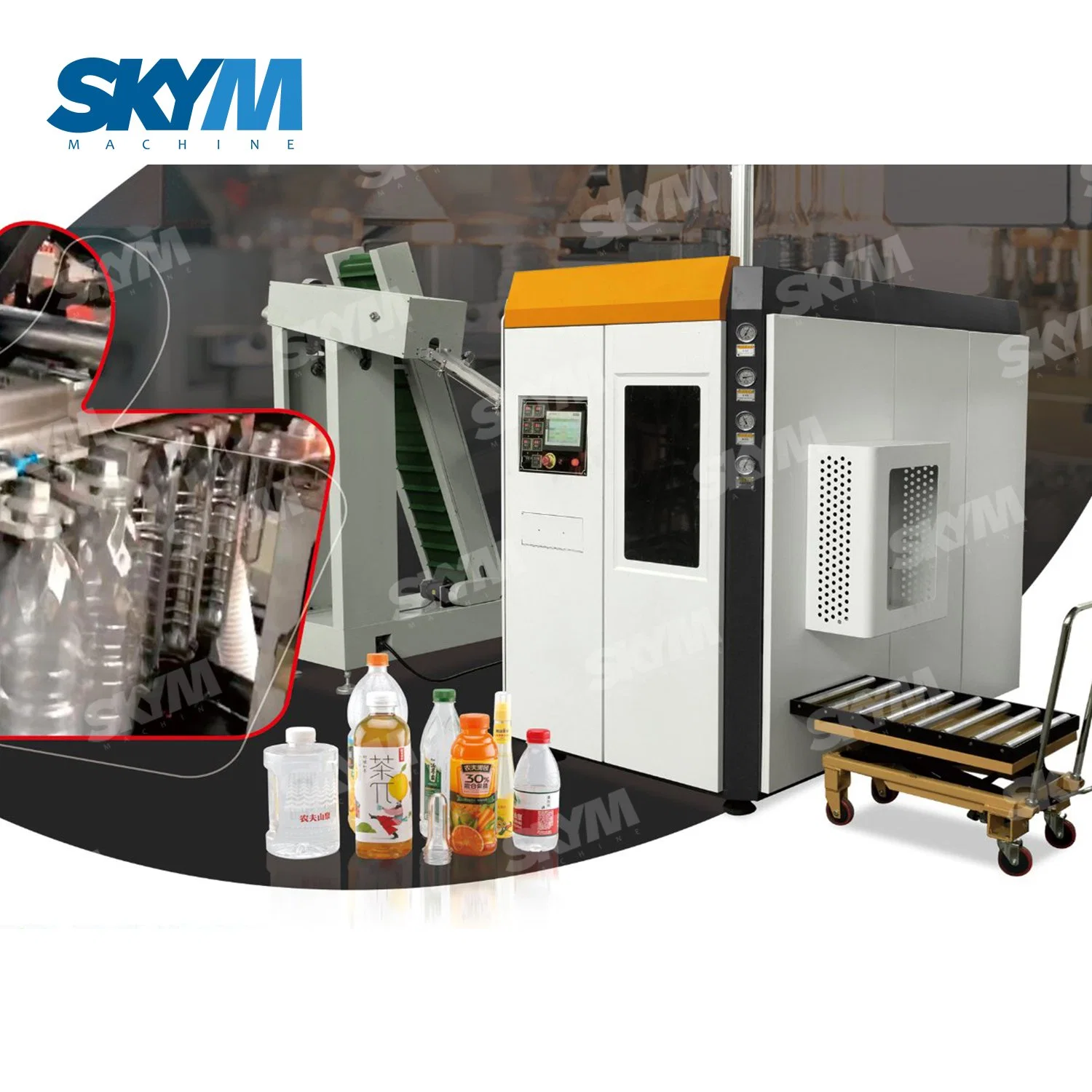 Servo Pet Plastic Beverage Bottle Blow Molding Machines Blower Mineral Pure Water Tank Container Injection Blowing Mould Moulding Making Machine Price Machinery