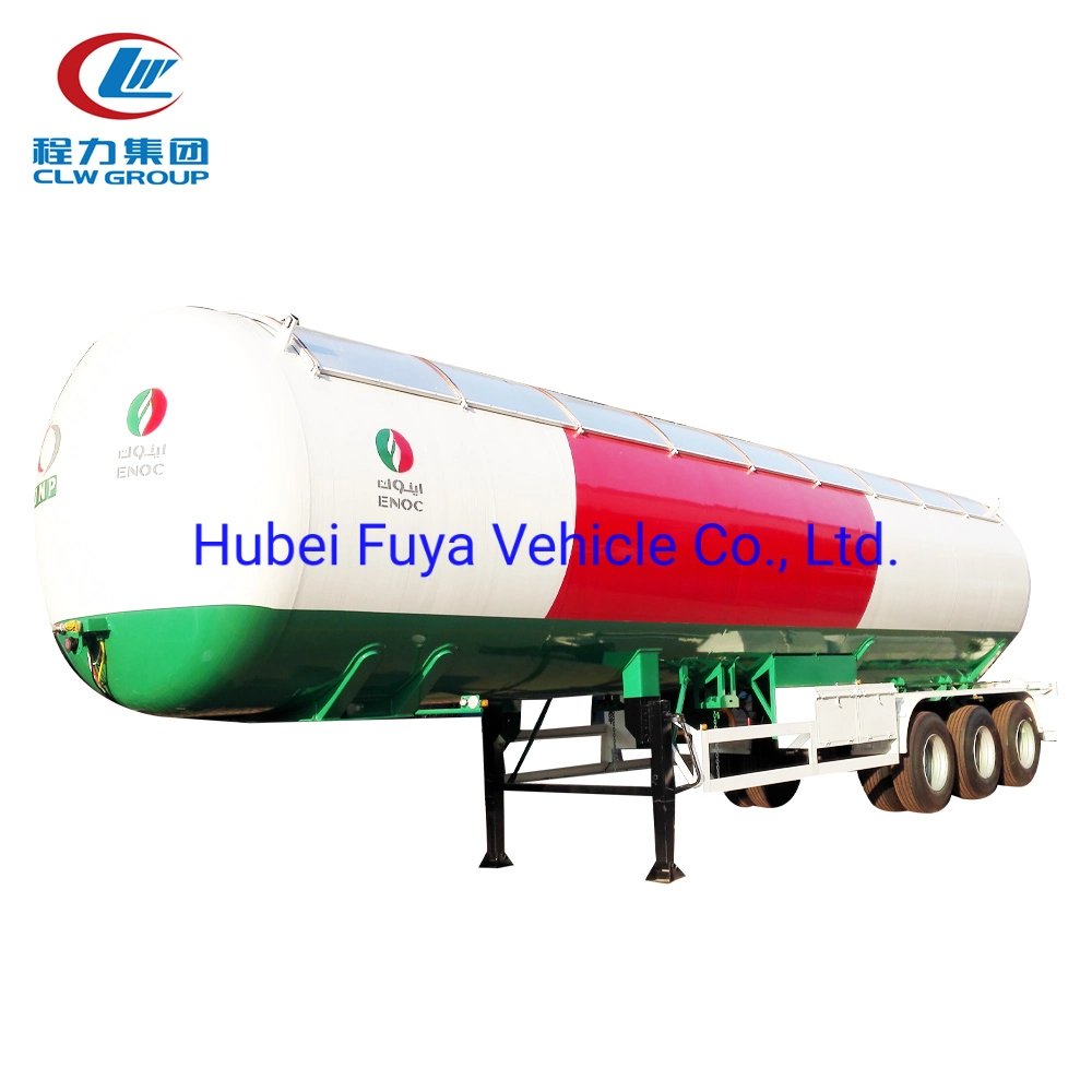 ASME 3 Axles 59.52cbm 60m3 60000liters Q345r LPG Gas Road Tank Trailer with Pump