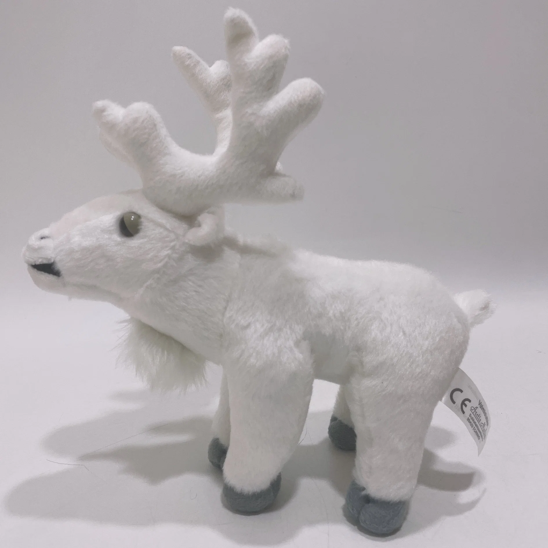 20 Cm Lifelike Stuffed White Standing Deer Toy Perfect Plush Item for Home Decoration & Promotion