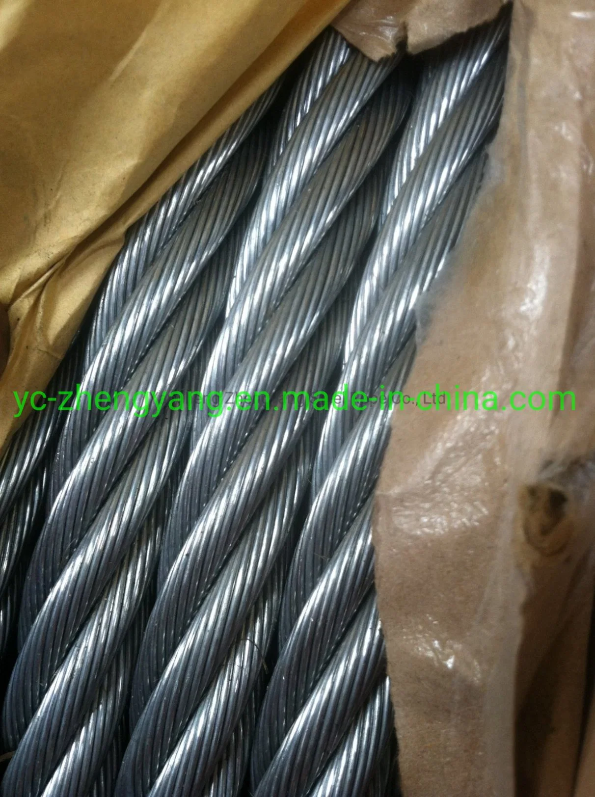 Hardware Ungalvanized Steel Wire Rope 6X37+Sc with One Color Strand A2