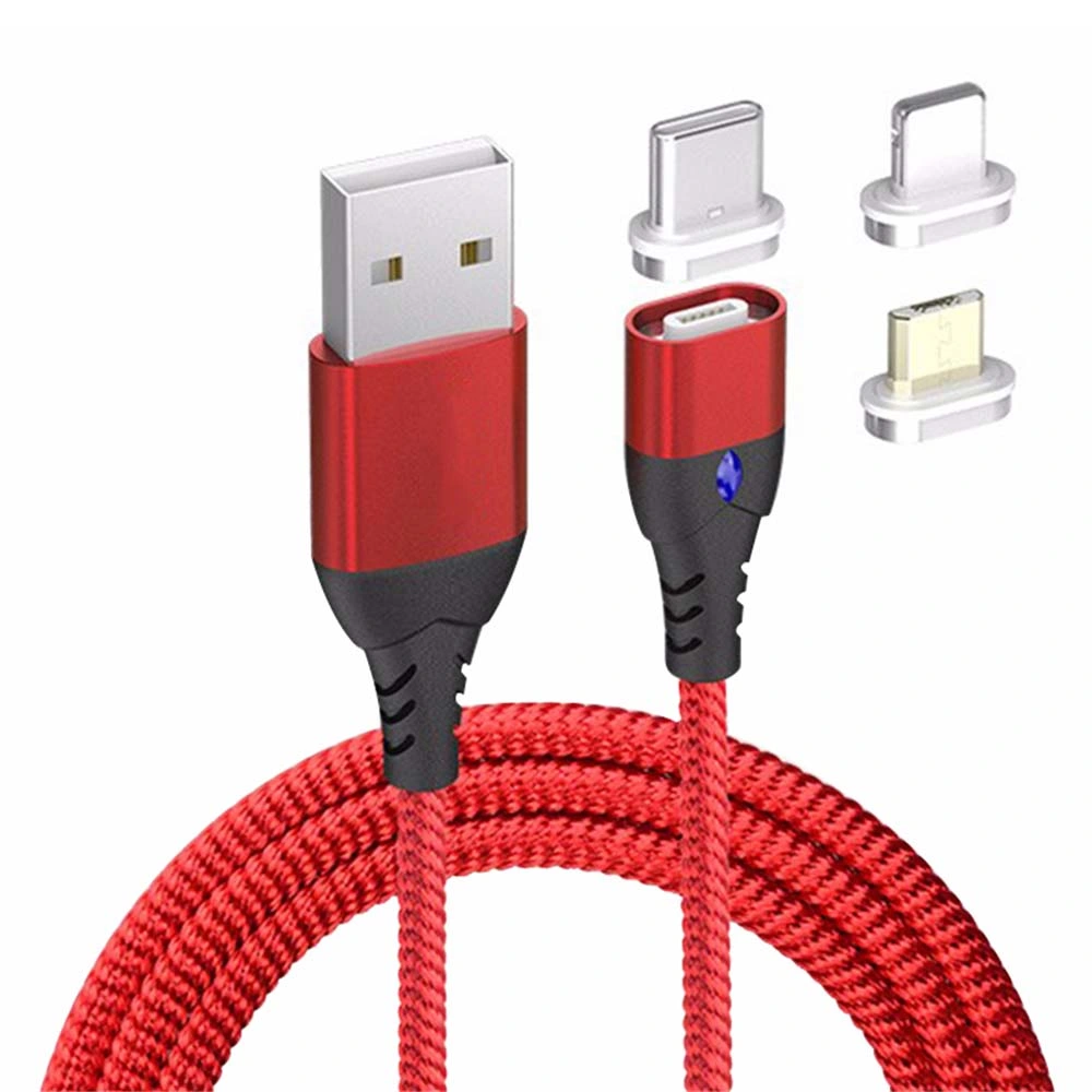 Rt-Mc19 3A Micro USB Type C Fast Charging Magnetic Cable Magnet Charger Line