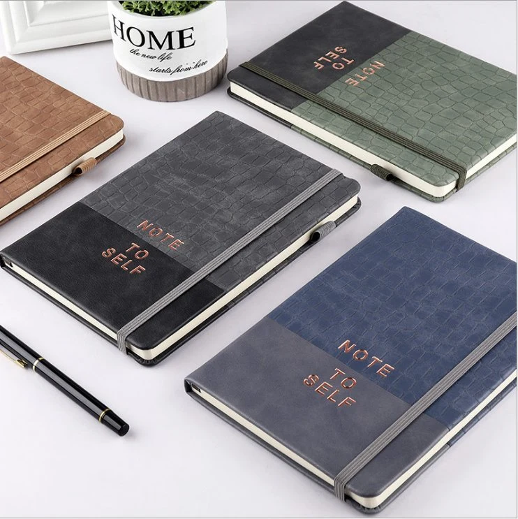 Custom A5 Cuir synthétique Carnet de notes revues Ensembles cadeaux pour ordinateur portable personnalisable avec logo et la boîte