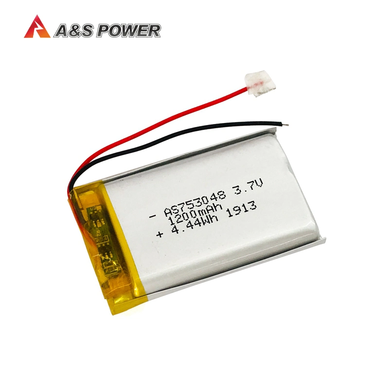 Shenzhen Factory Direct Sell UL Rechargeable Lithium Battery 3.7V 1200mAh 753048 Kc Lipo Battery