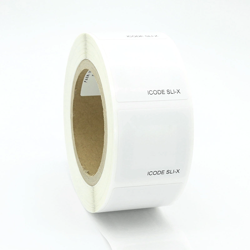 50*50mm ISO 15693 Icode Slix 13.56MHz Hf Blank White RFID Library Book Sticker/Tag/Label