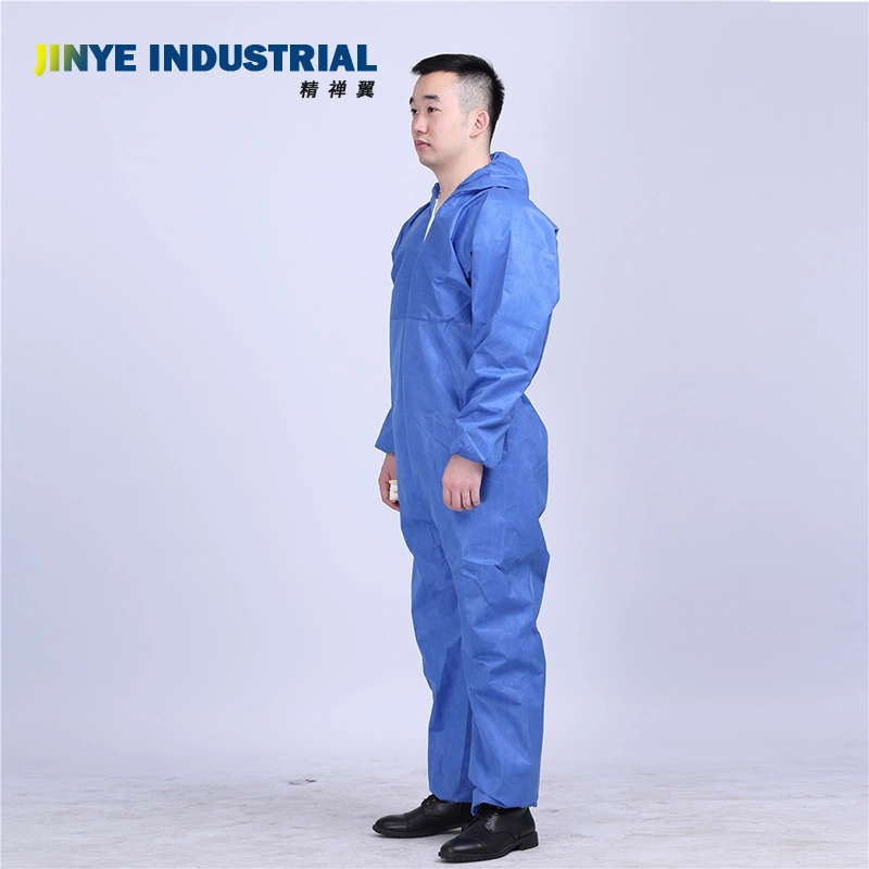 Disposable Non-Woven SMS Protective Coveralls Paint Cuff Waist Workwear