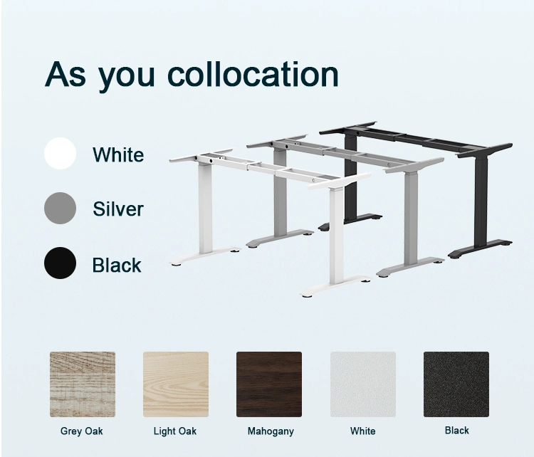 Elektrisch Verstellbarer Stehtisch Dual Motor Höhe Verstellbarer Luxus-Büro Möbel