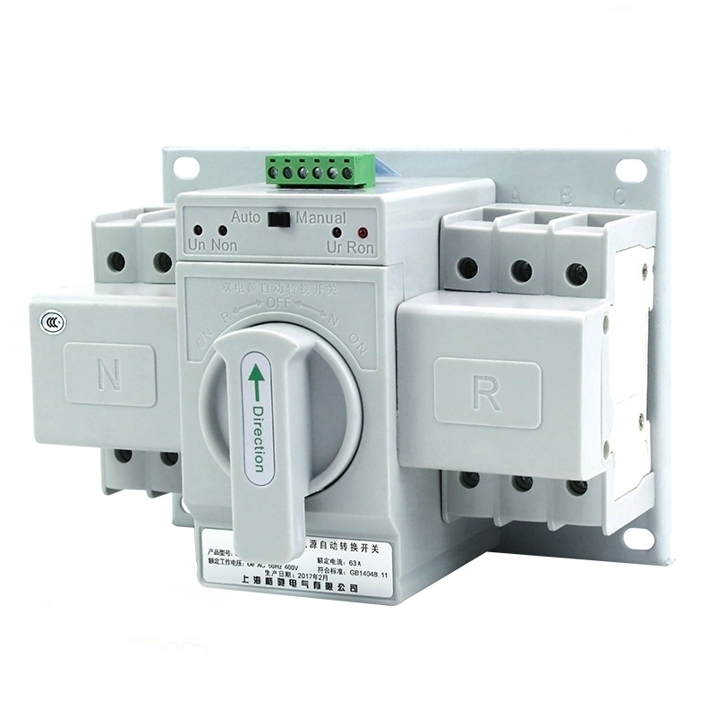 Mini CB 3 Phase Manual ATS Snq3-63A B ATS Double Power Source Automatic Transfer Switch