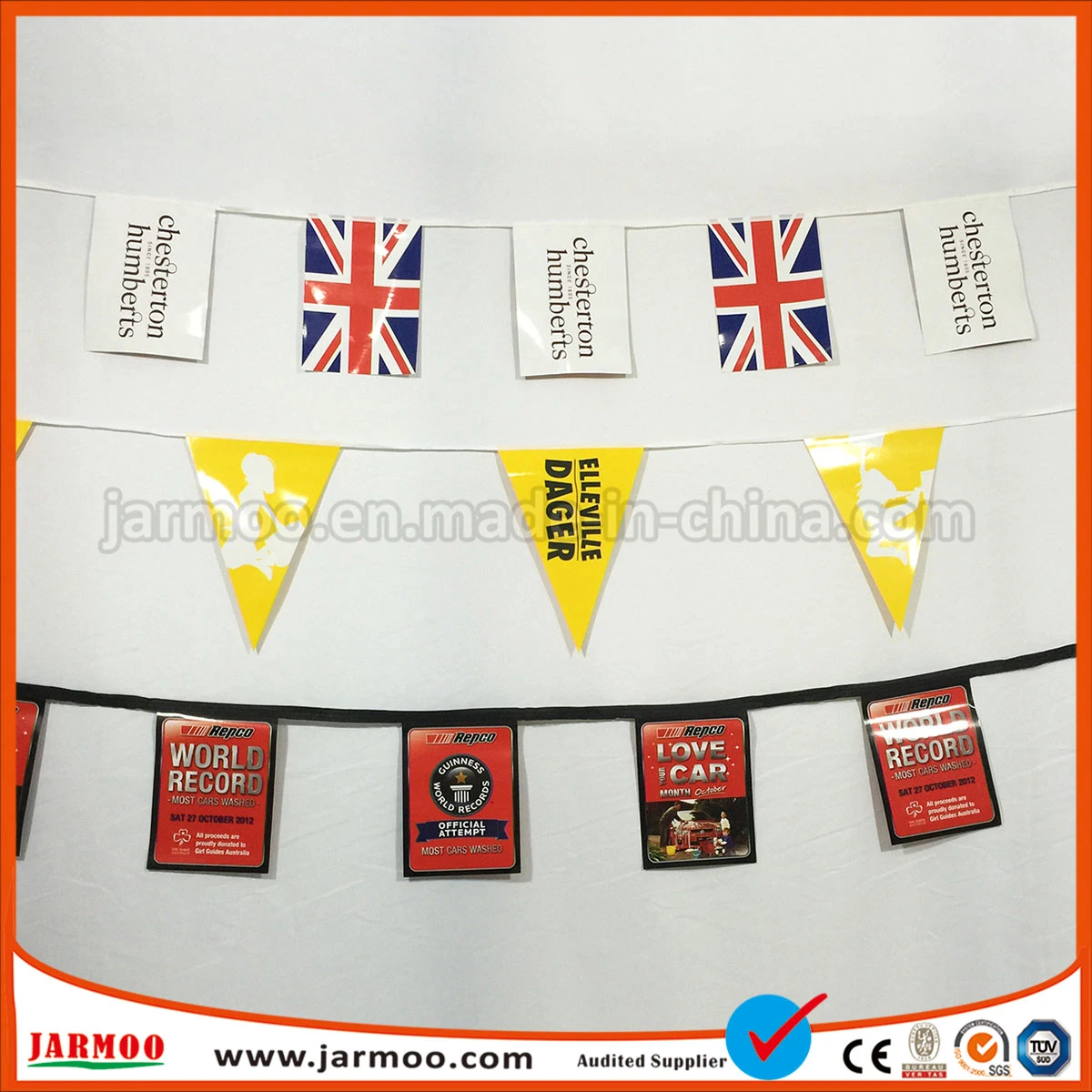 Custom Advertising Fabric Pennant String