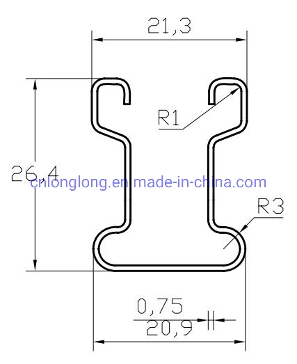 La construcción de la armadura de metal C Canal Rollo Máquina formadora para lámpara de techo soporte de acero