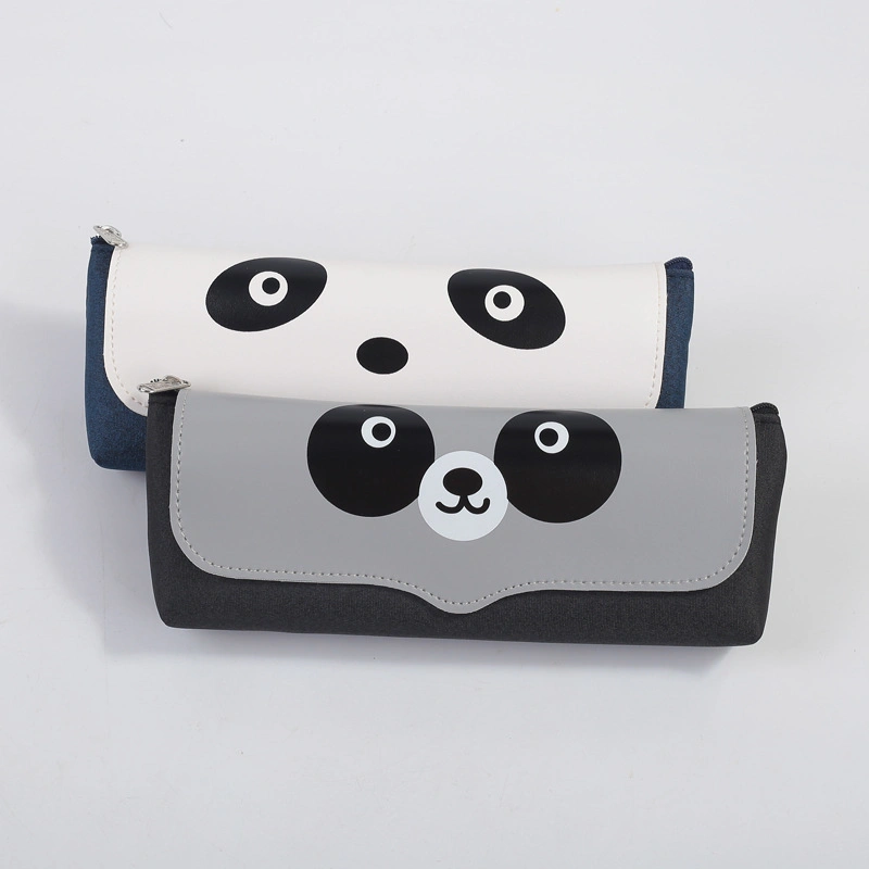 Panda Niedlichen Schreibwaren Leder Bleistifttasche