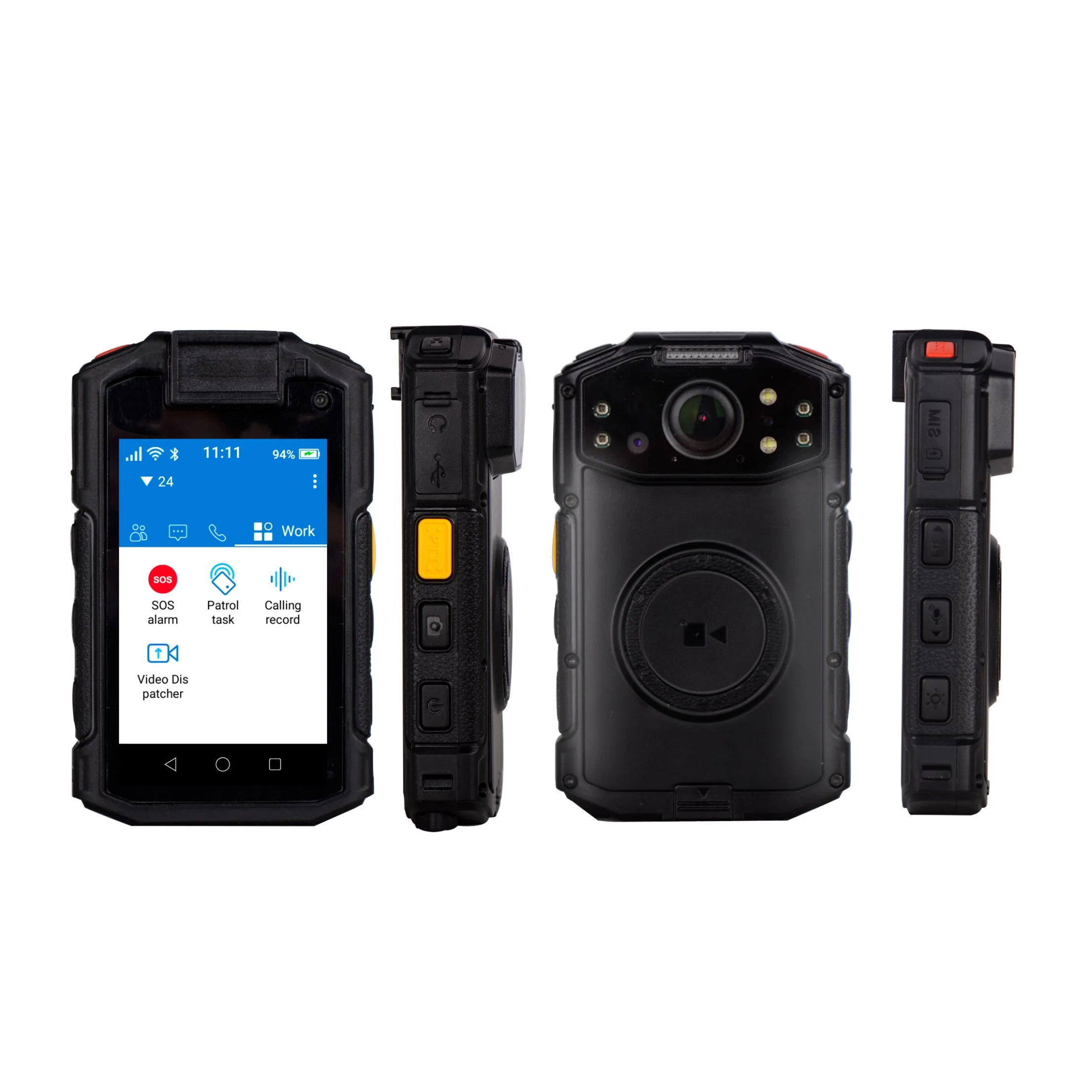 4G Online Body-Worn Video Cameras IP68 GPS Inrico I10 3200mAh Battery Long Time Working