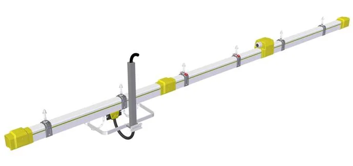 Línea de contacto deslizante para sustituir el cable de alimentación en la Construcción Elevadores con alambre de diapositiva CE