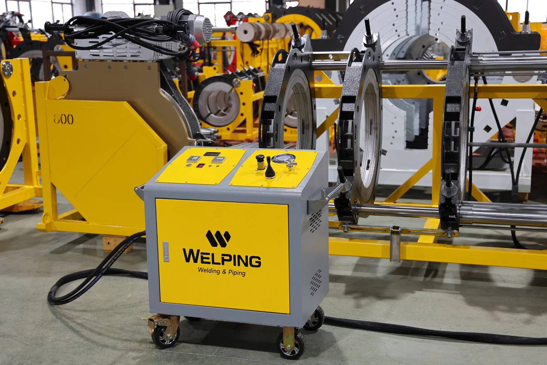 Industrial Hot Melt Steel Frame Fusion Welding Machine with Gas Pipeline