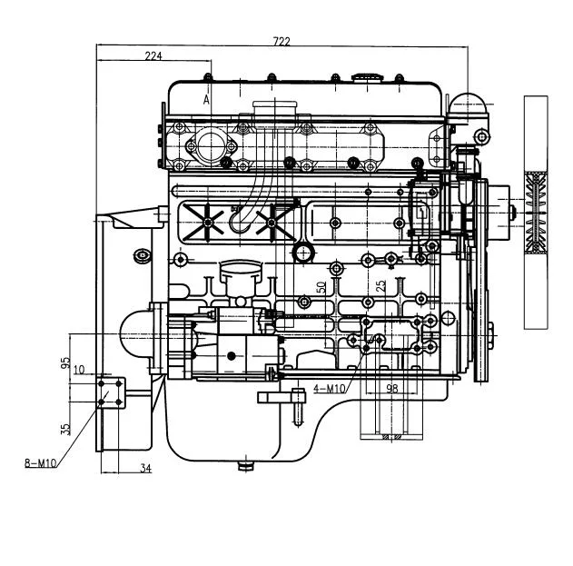 Diesel Engine with Low Fuel Consumption