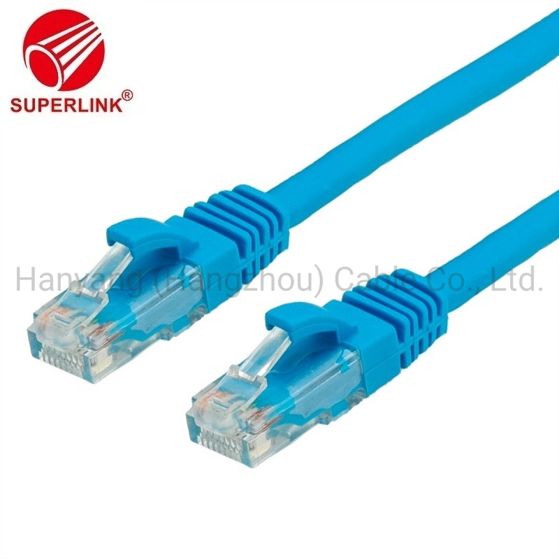 سلك التوصيل اتصالات كبل نحاسي كبل كمبيوتر قصير صلب مع RJ45 Cat5e