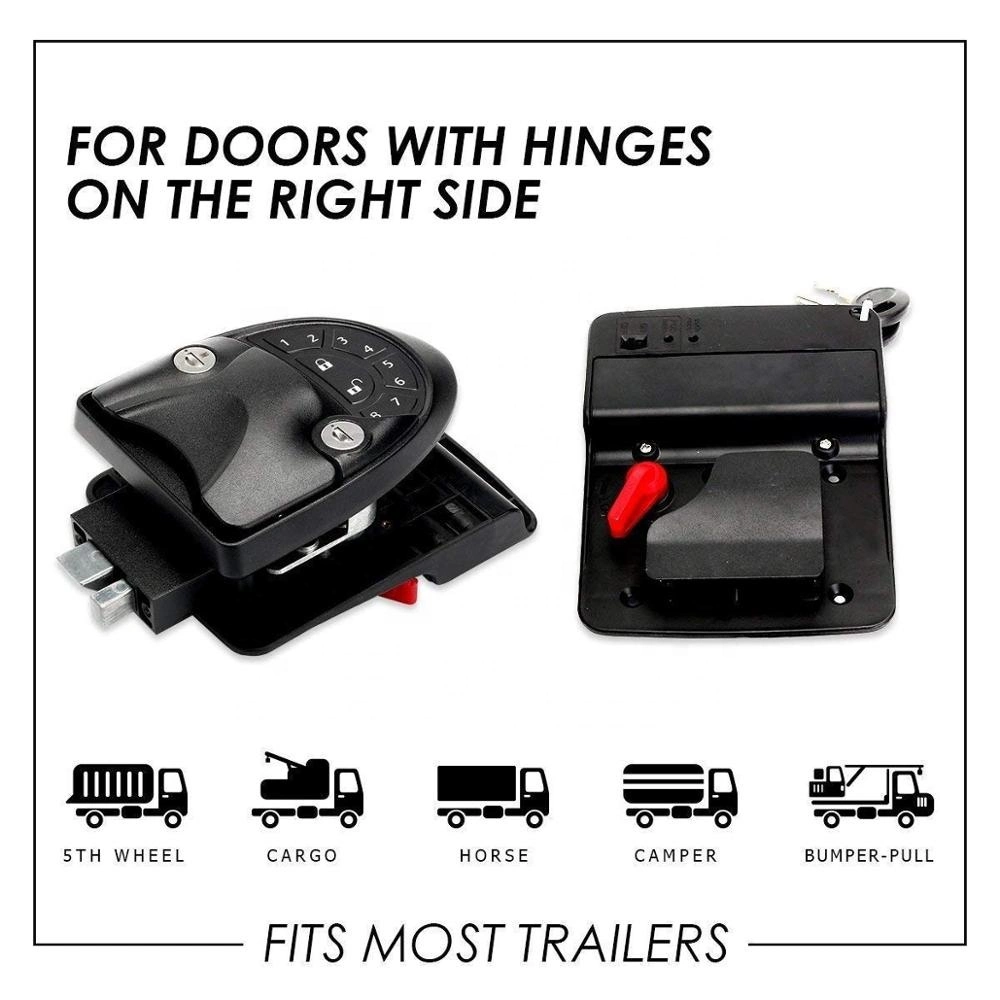 RV Keyless Entry Door Lock Key Fob and Rh Compact Keyless Entry Keypad, RV/5th Wheel Lock Accessories