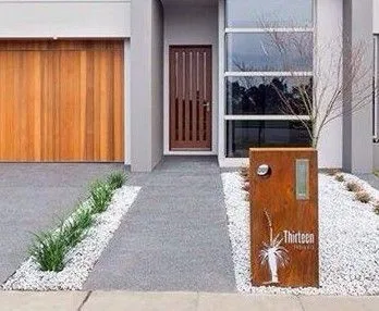 Buzón de correo montado en pared para llave metálica de caja de letras impermeable al aire libre