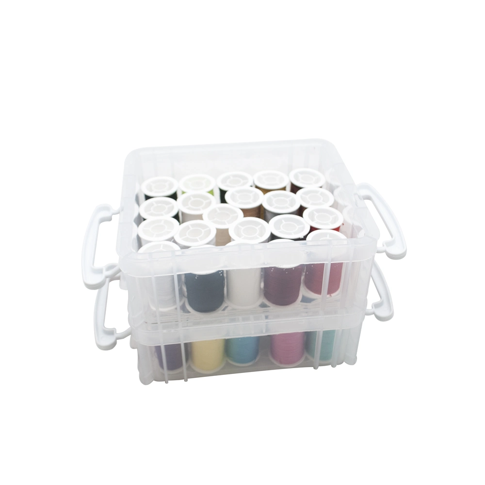 Sewing Kit, Plastic Box Mini Sewing Kits for Adults, Kids, Traveler, Beginner, Emergency, Family Repair, Sewing Supplies with 40 Color Thread