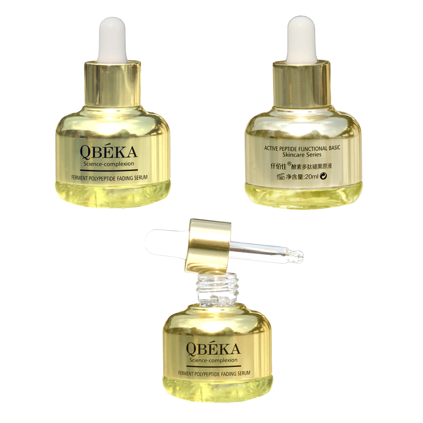 منتجات الجملة المضادة للشيخوخة Qbeka النحاس Pepide العطاءات Serum عميق Moisturizing مجموعة Skincare المتوفرة ذات الملصق الخاص