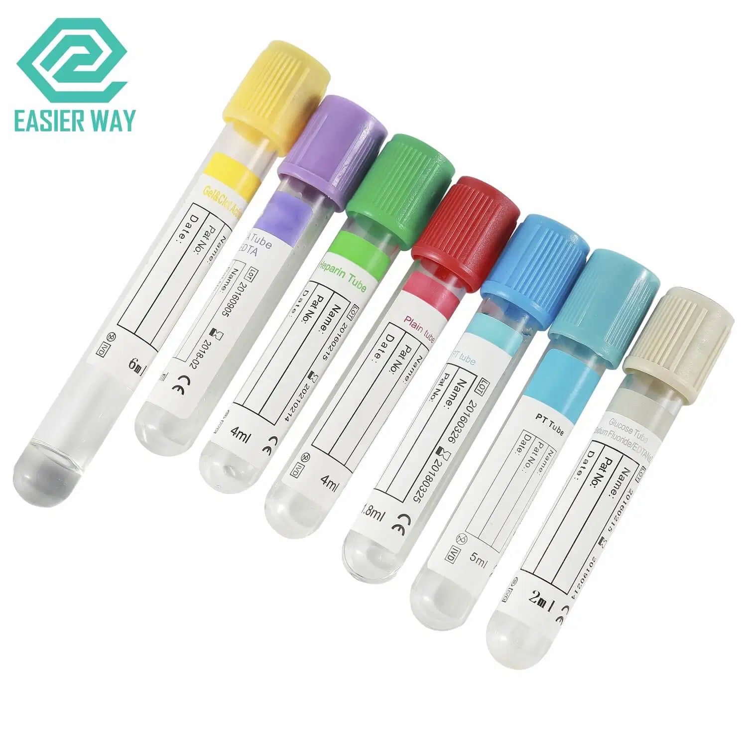 Violet Lavender Top EDTA Vacuum Blood Collection Tubes