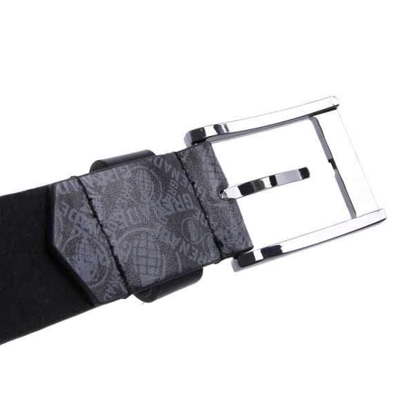 Black PU Leather Print Casual Designer Men Belt (RS-12002)