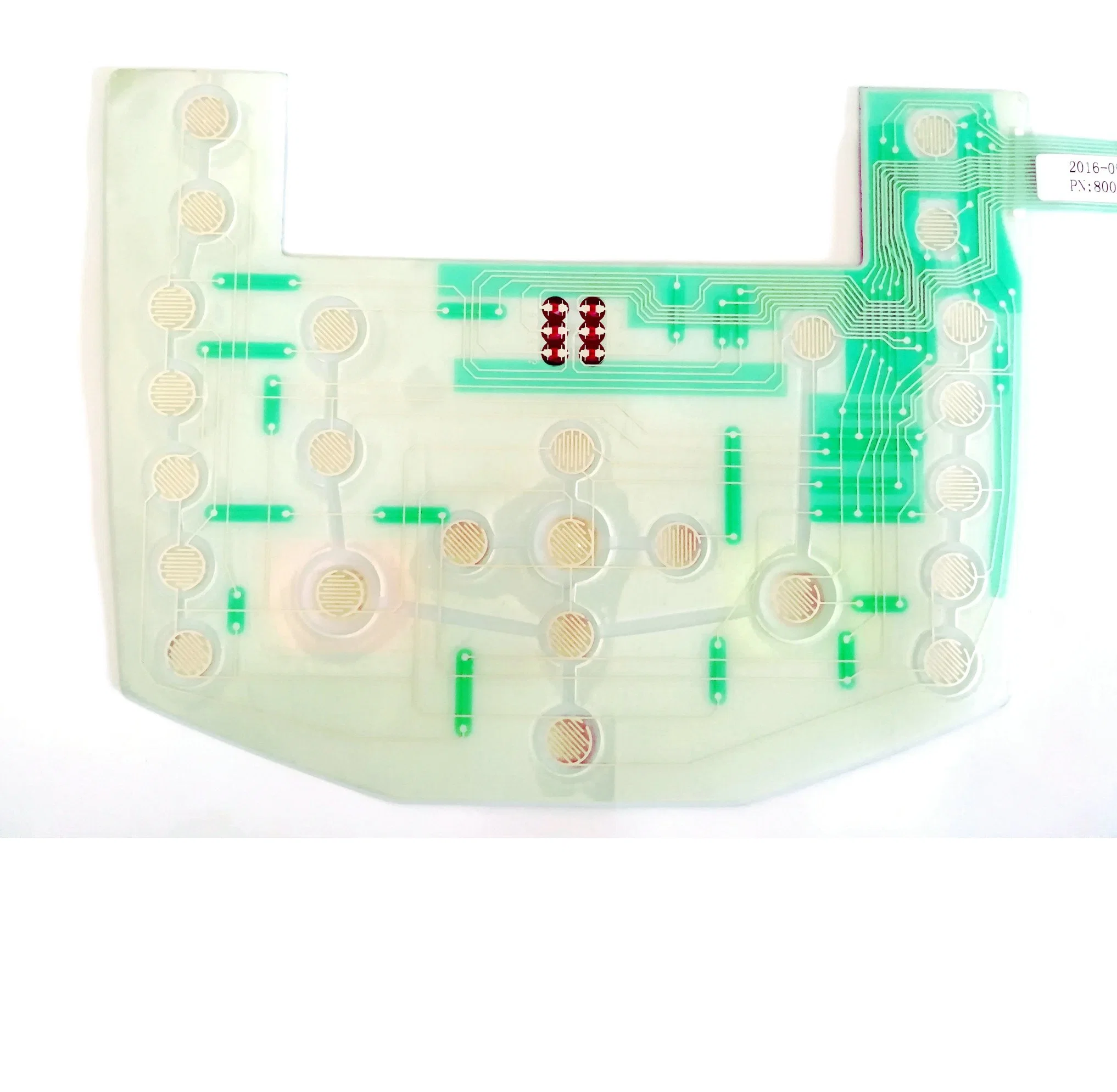 Carte de circuit de commutateur à membrane flexible LED personnalisée