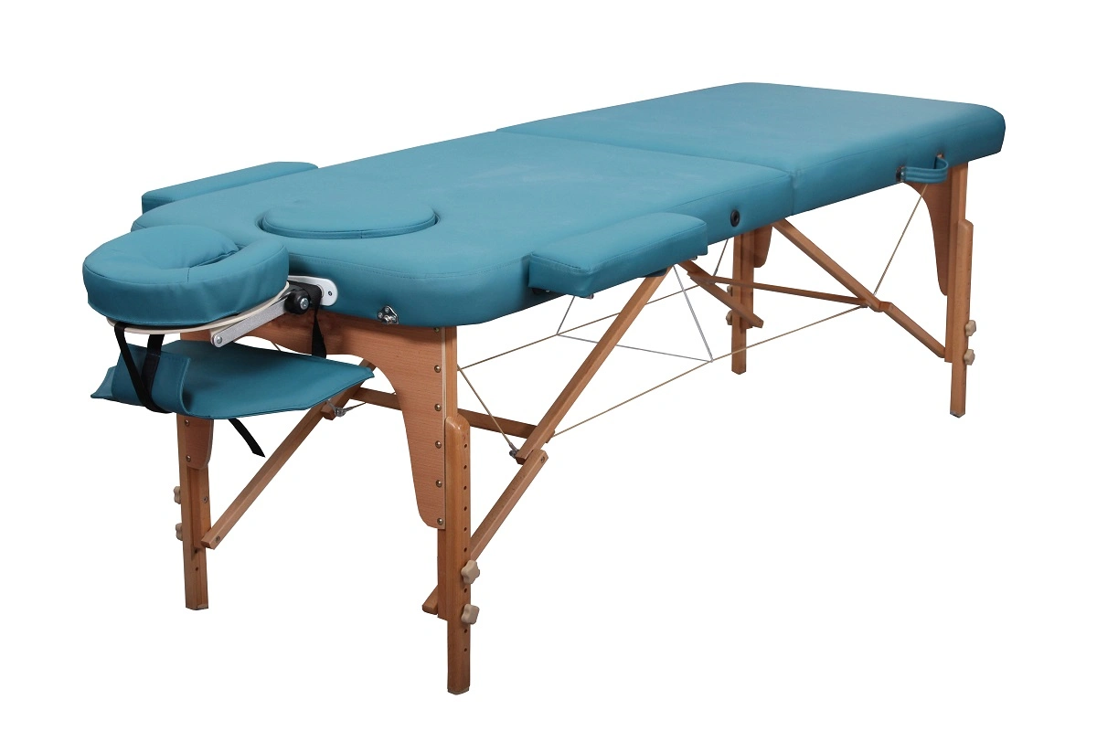 Pied en bois cadre en bois Table de massage portable
