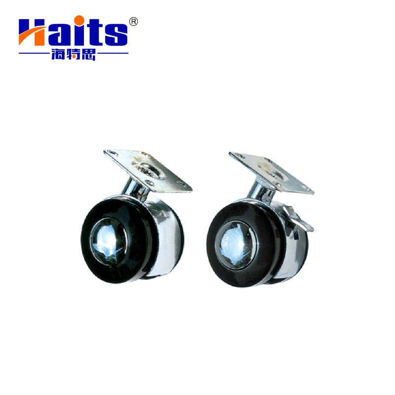 Zinc Alloy Caster Wheel with Stopper Chrome Container Caster Wheels