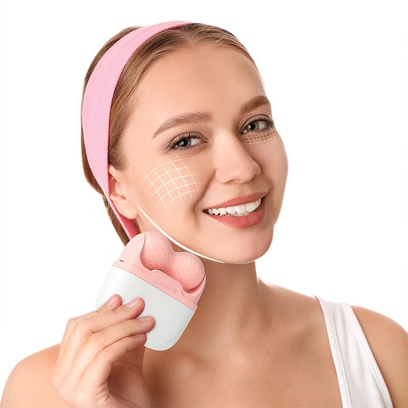 Hot Selling Doppel Kopf Handheld-Massagegerät für Gesicht &amp; Augen Ice Globes Hautpflege Gesichtswerkzeuge Ice Roller