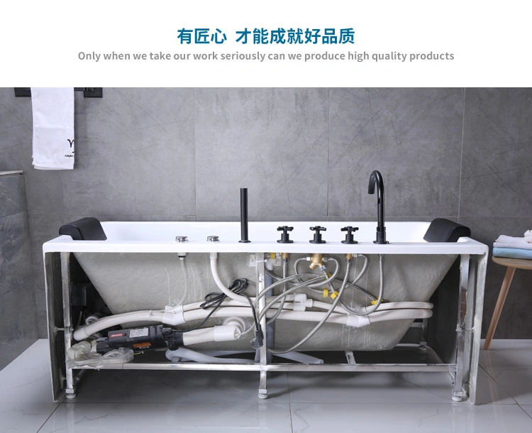 China Supply New Design Badewanne Sanitärkeramik Moderne Ellipse Freistehend Badewanne Acryl Badewanne Dx208