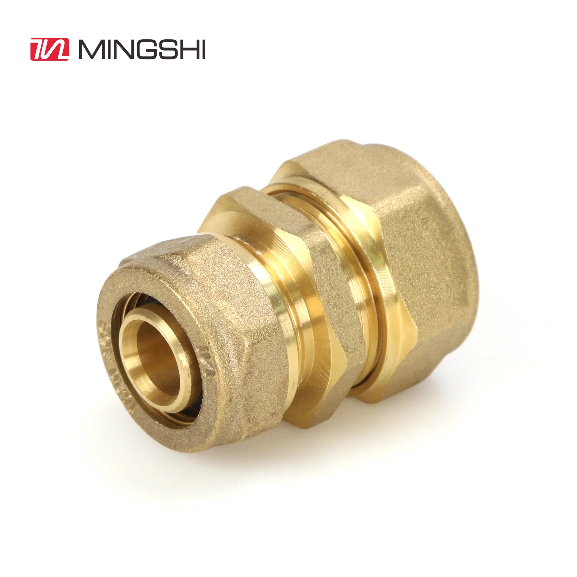 Mutilayer Pipe Compression Brass Fitting Socket Union Reduced Straight